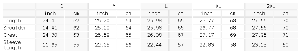 Smith N Wesson Waffle Shirt size chart